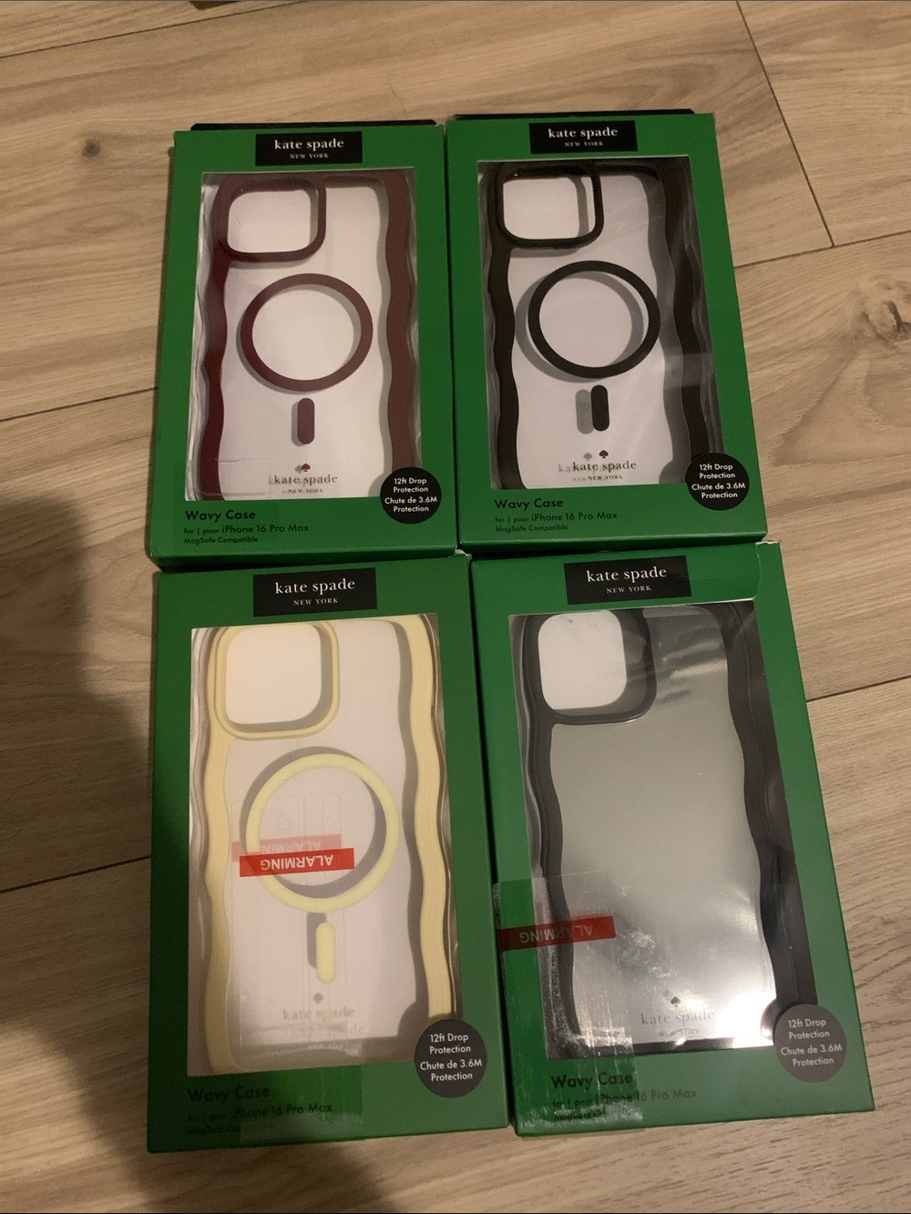 Labor Day Bundle***4 kate spade Wavy MagSafe Compatible iPhone 16pro max Cases